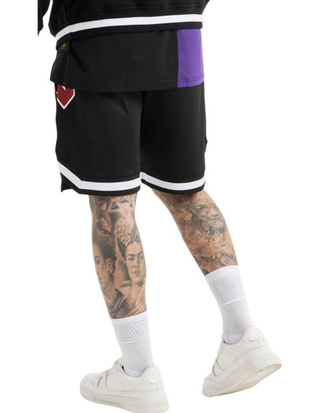 Short SikSilk X Messi Retro Varsity Negro & Morado
