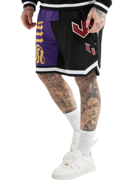 Short SikSilk X Messi Retro Varsity Negro & Morado