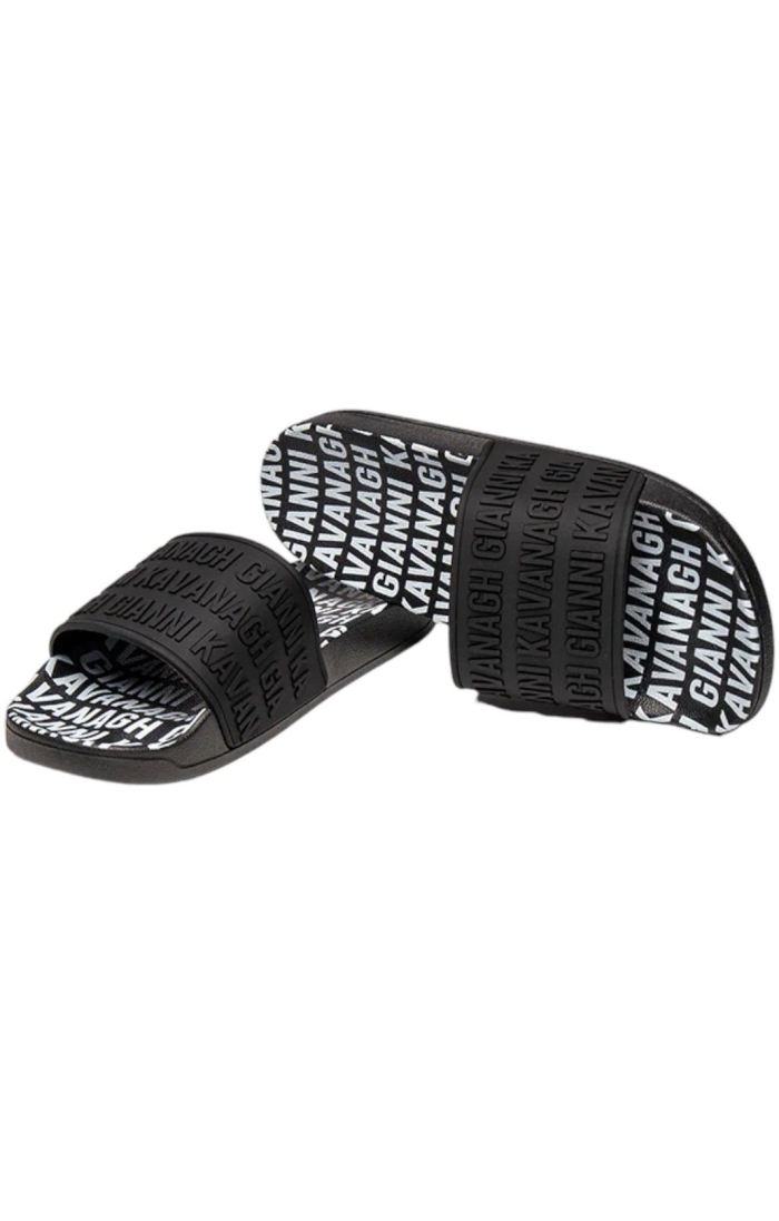 Chanclas Gianni Kavanagh Scroll Slider Negro y Blanco