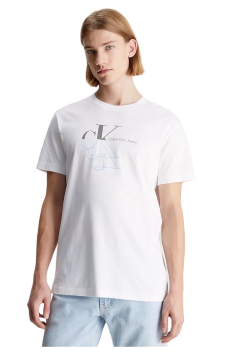 Camiseta Calvin Klein Monogrma Basic 3D Blanco