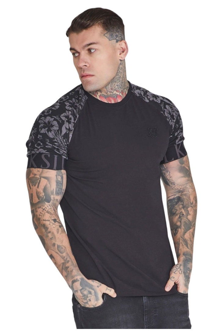 Camiseta SikSilk Tech Resort Negro