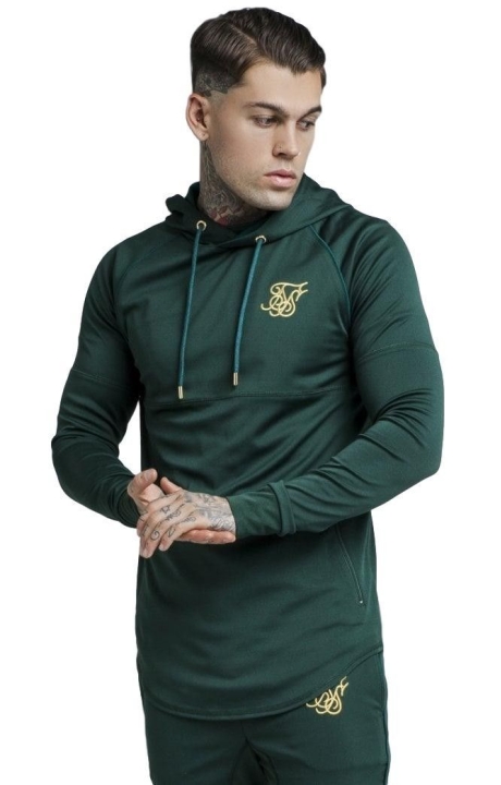 Sudadera SikSilk Zonal Overhead Verde