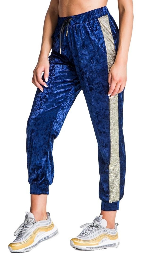 Pantalon Gianni Kavanagh de Terciopelo Azul Marino