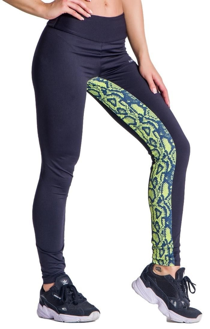 Leggings Gianni Kavanagh Serpiente Neon Negro