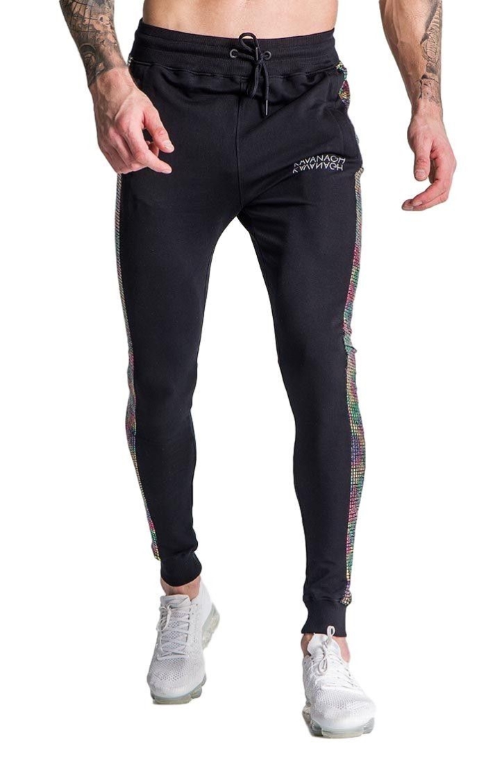 Pantalon Gianni Kavanagh con Raya Holografica Negro