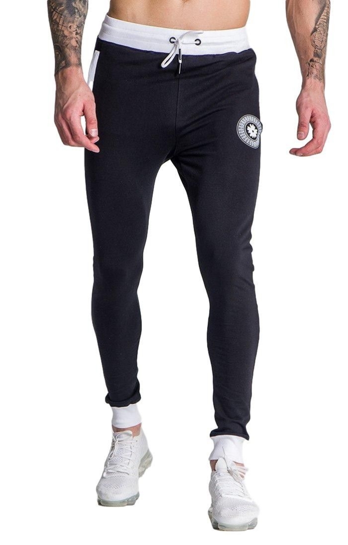 Pantalon Gianni Kavanagh con logo Mecanico Negro