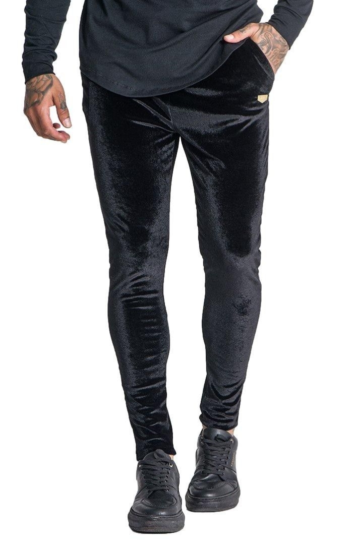 Pantalon Gianni Kavanagh de Terciopelo Power Negro