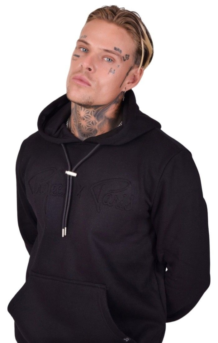 Sudadera Project X Paris Logo Relieve Negro