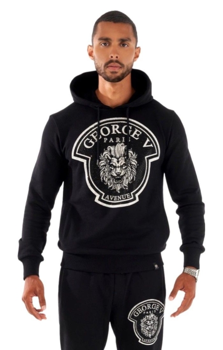 Chandal Completo George V Paris King Lion Negro Plata