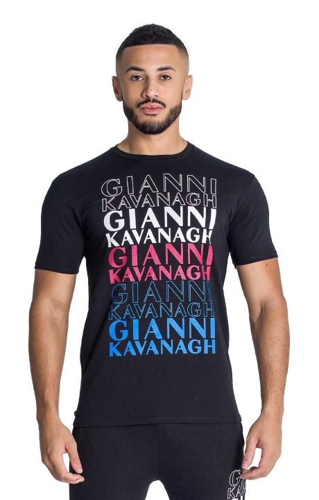 Camiseta Gianni Kavanagh Tricolor Ego Negro