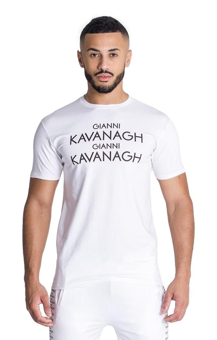 Camiseta Gianni Kavanagh Script Blanco