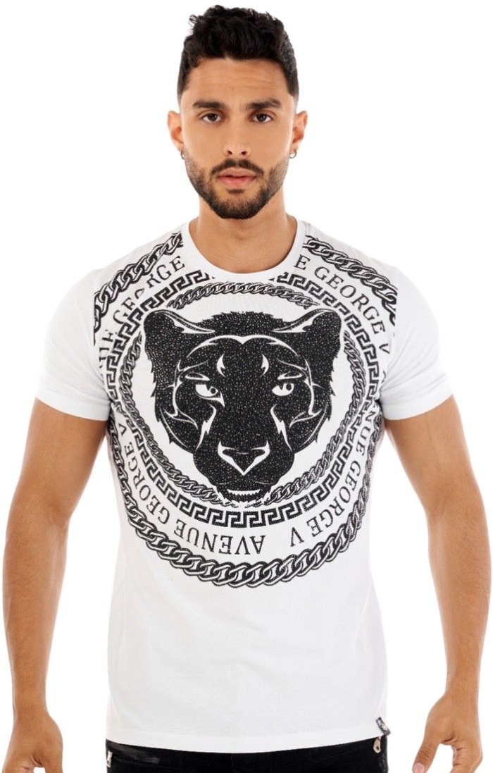 Camiseta George V Paris Pantera GV Brillante Blanco