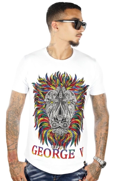 Camiseta George V Paris Leon Multicolor Blanco