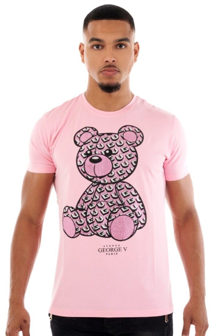 Camiseta George V Paris Oso Monograma Gv Rosa