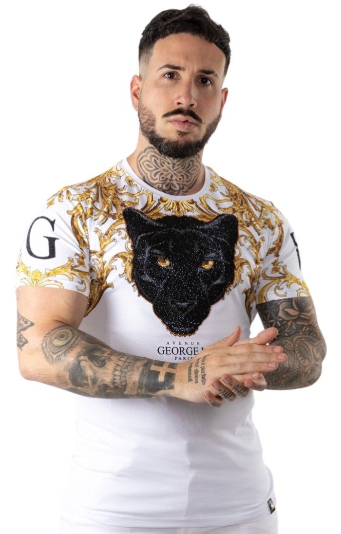 Camiseta George V Paris Pantera Nostalgico Blanco