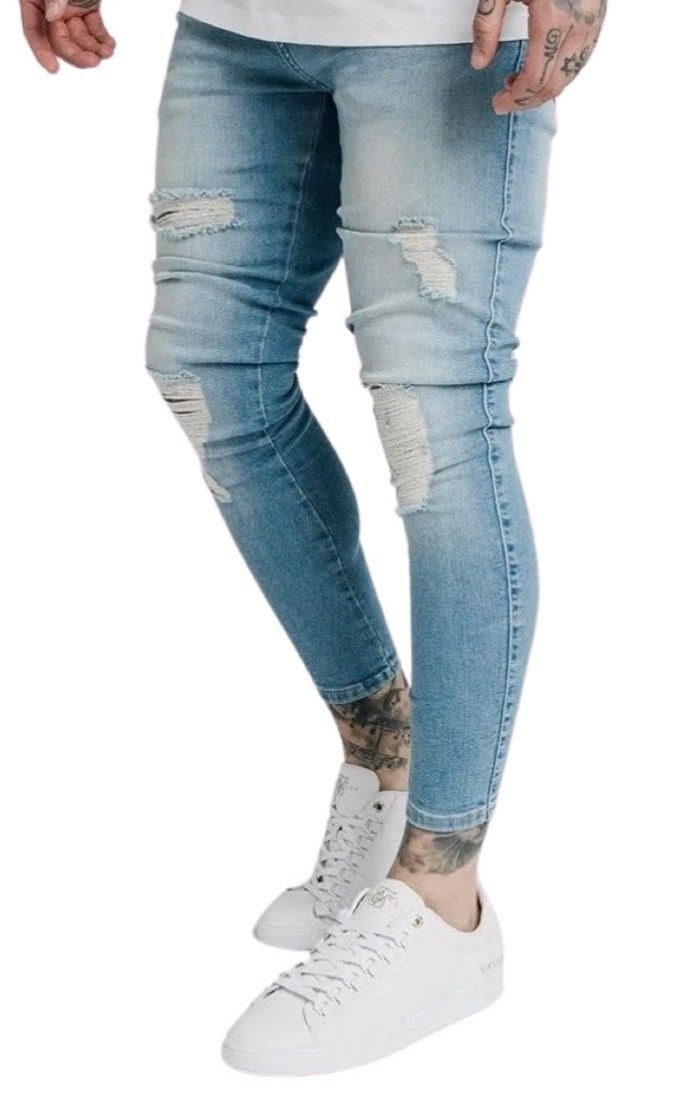 Jeans SikSilk Washed Essential Azul