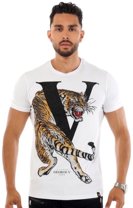 Camiseta George V Paris The Tiger GV Blanco