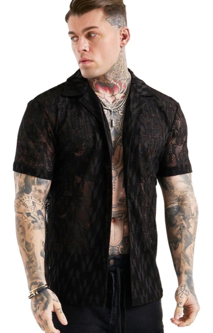 Camisa SikSilk X Messi Knit Negro