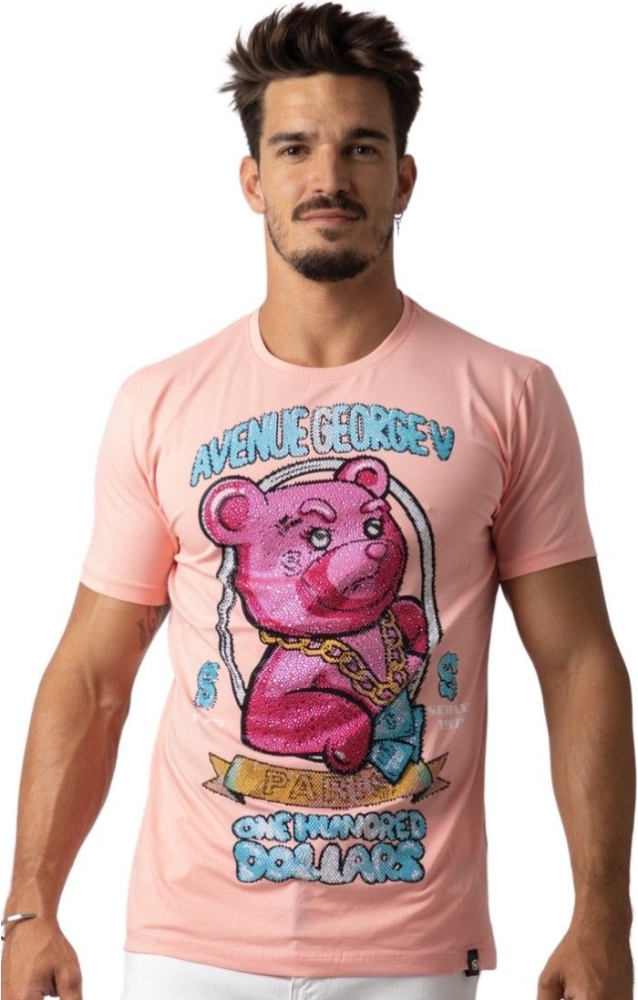 Camiseta George V Paris Oso LV Salmon