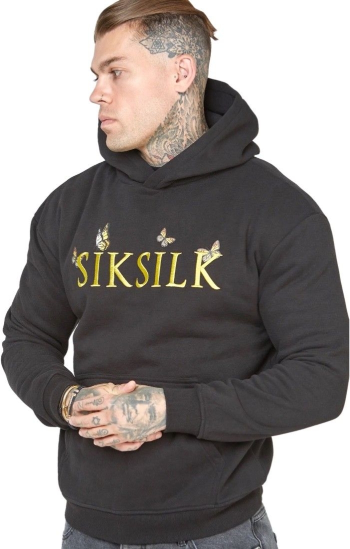 Sudadera SikSilk Butterfly Negro