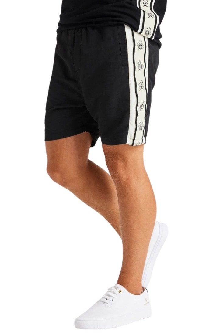 Short SikSilk Jr Cali Tape Negro