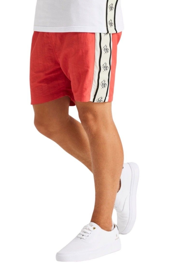 Short SikSilk Jr Cali Tape Naranja