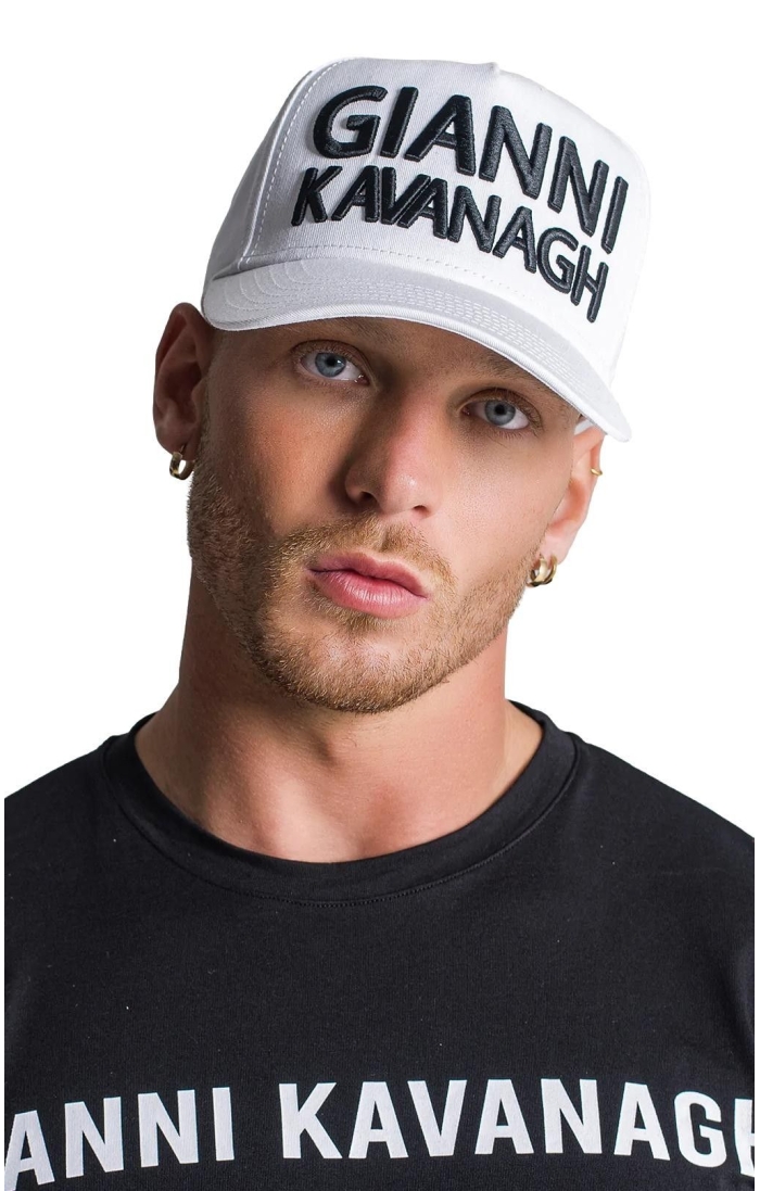 Gorra Gianni Kavanagh con Bordado GK Blanco