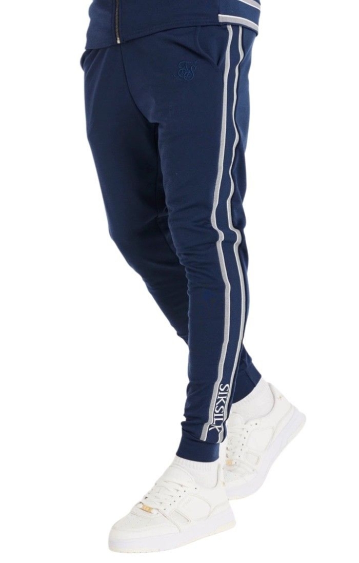 Pantalon SikSilk Navy Tape Marino