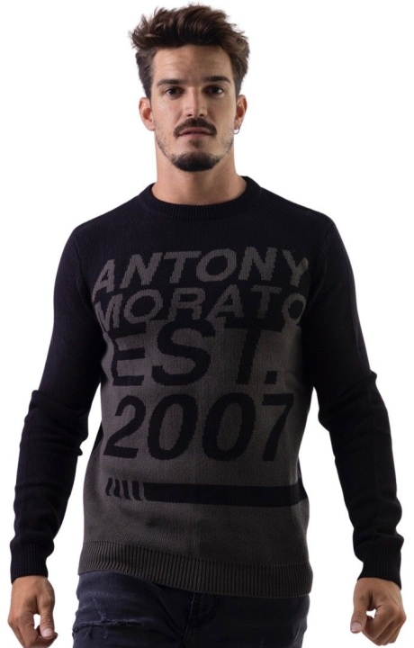 Jersey Antony Morato London Logo Estampado Negro