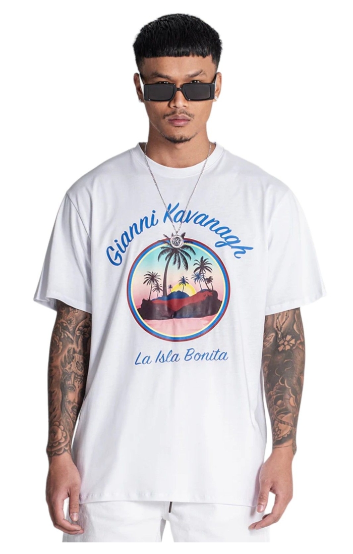 Camiseta Gianni Kavanagh Oversize Isla Bonita Blanco