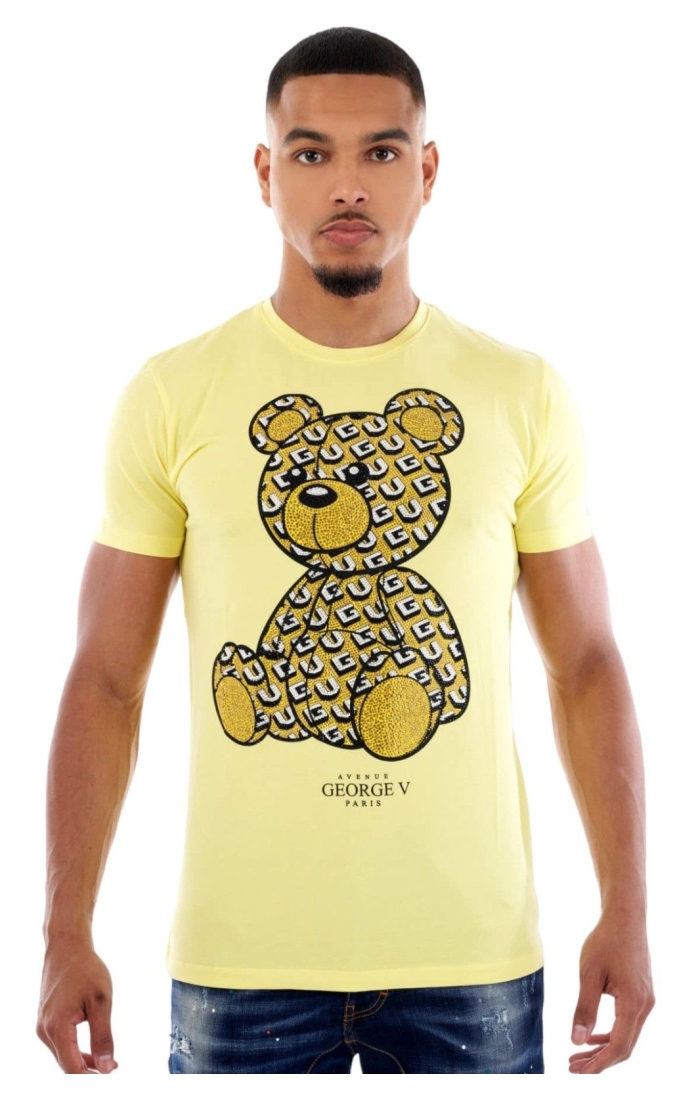 Camiseta George V Paris Oso Tedy Grafica Amarillo