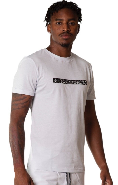 Camiseta Antony Morato Logo Goma Transferido Blanco