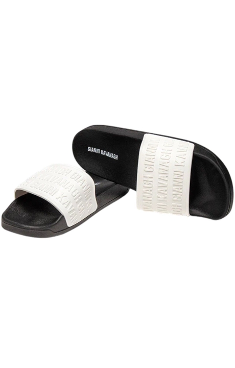 Chanclas Gianni Kavanagh Scroll Negro y Blanco