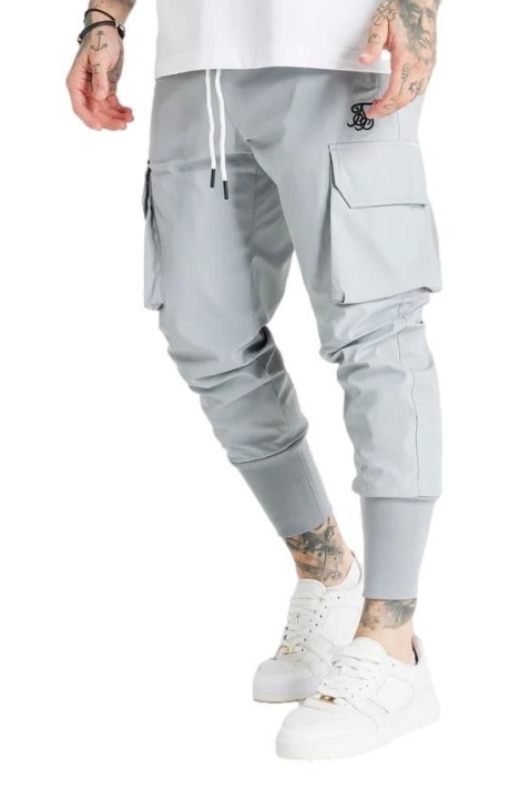 Pantalon SikSilk Tech Cargo Gris