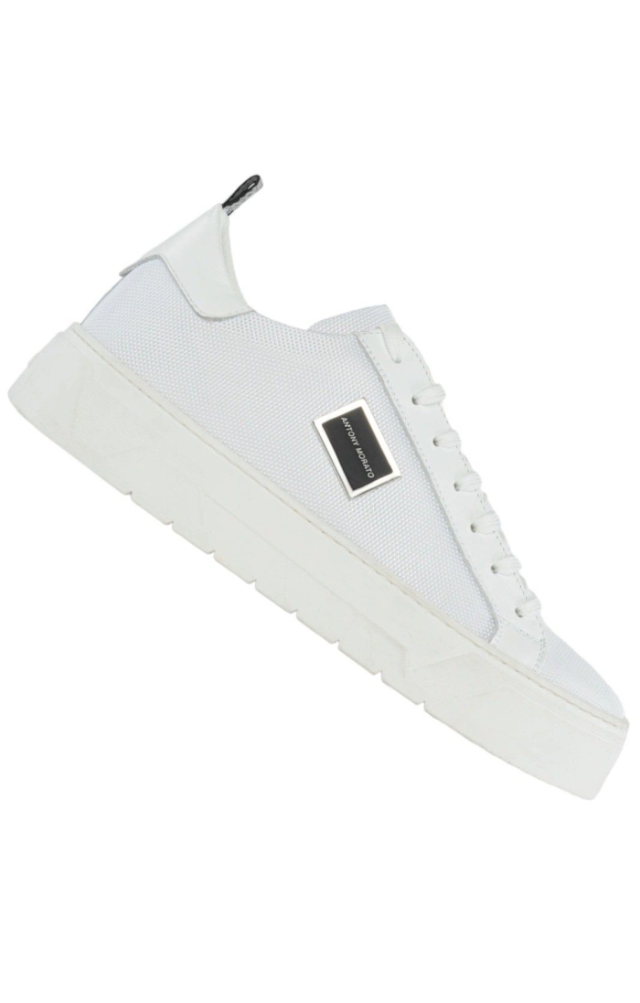 Zapatillas Antony Morato Metal Bold Detalle Piel Blanco