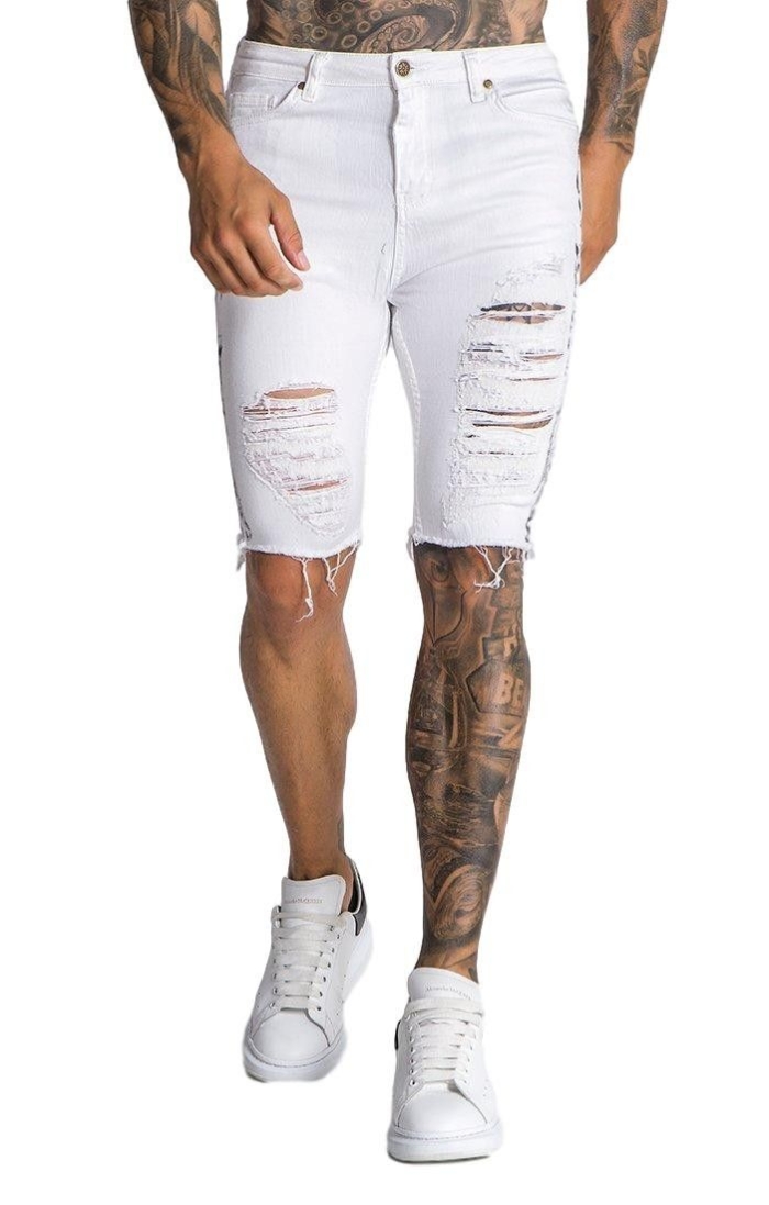 Jeans Gianni Kavanagh con Rayas Pintadas Blanco