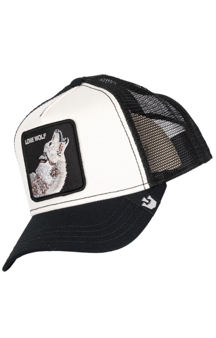 Gorra Goorin Bros Lone Wolf Negro y Blanco