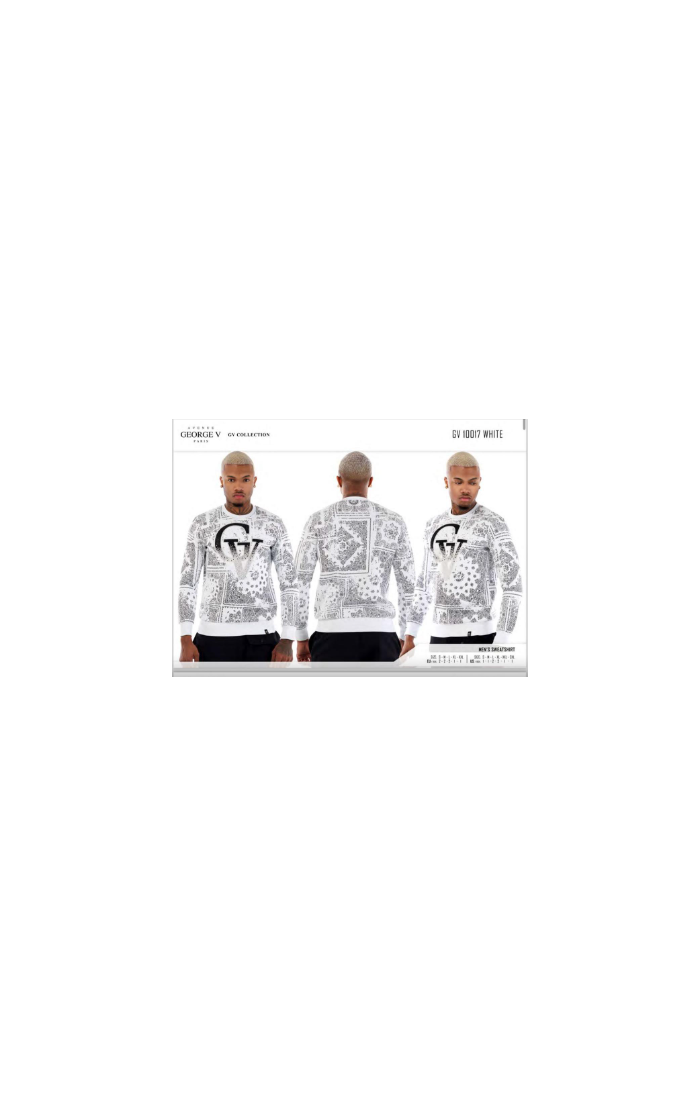 Sudadera George V Paris GV Coleccion Bandana Blanco