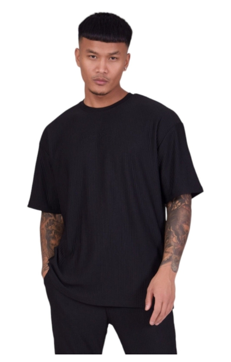 Camiseta Project X Paris Oversize Texturizado Negro
