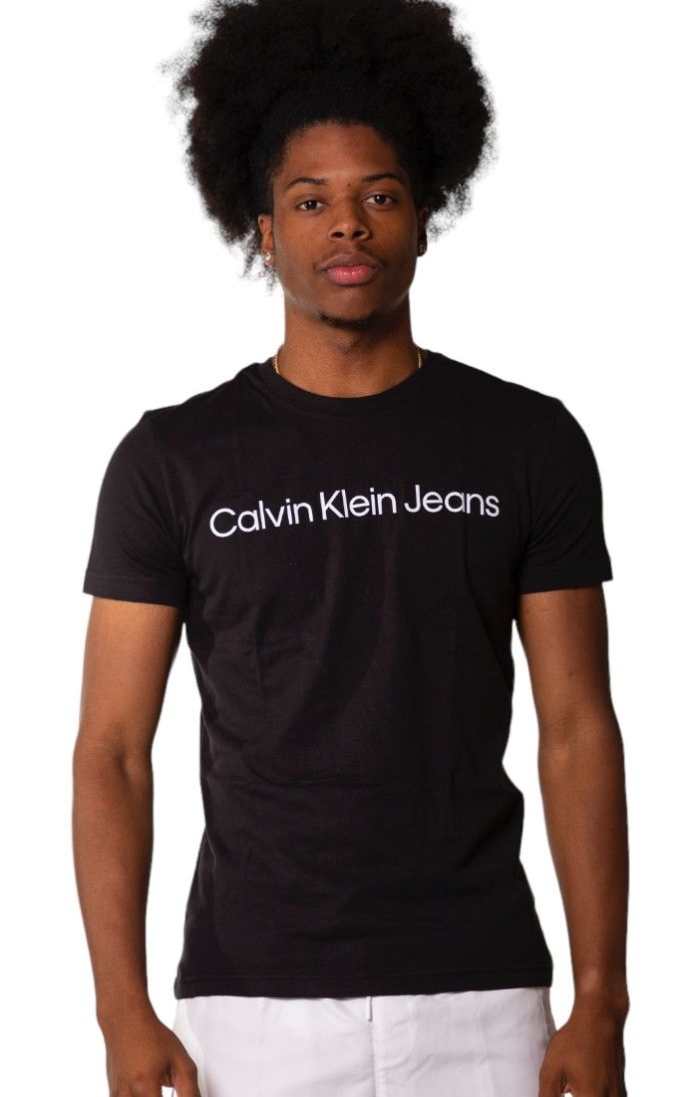 Camiseta Calvin Klein Logo Blanco Negro