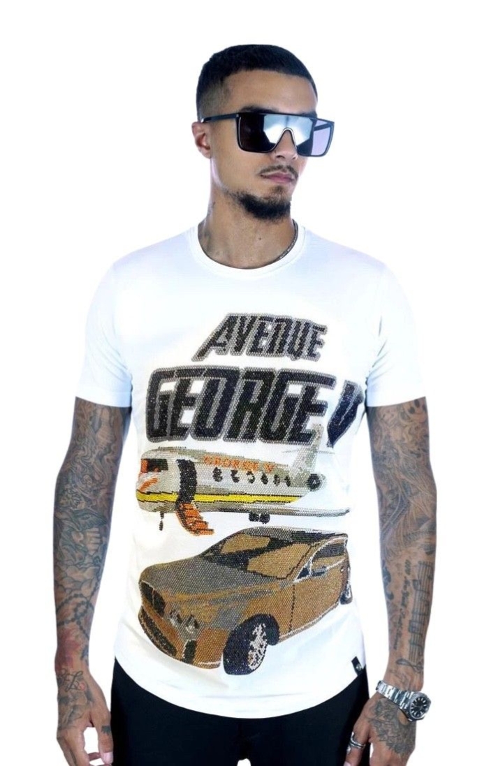 Camiseta George V Paris AVENUE Blanco