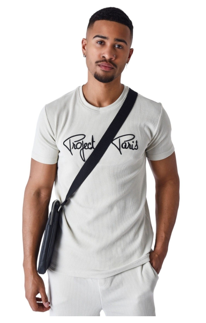 Camiseta Project X Paris Waffle Essential Gris