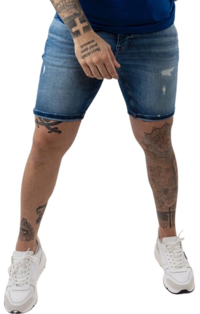 Jeans Corto Antony Morato Slim Medio Marino