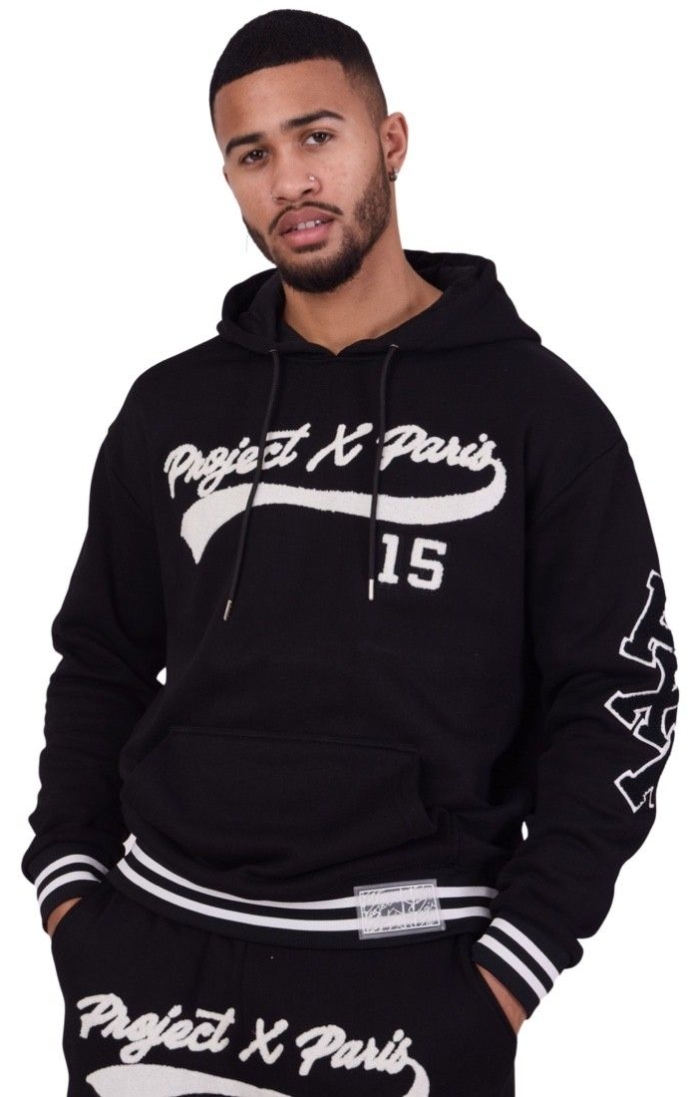 Sudadera Project X Paris con Logo Gigante Negro