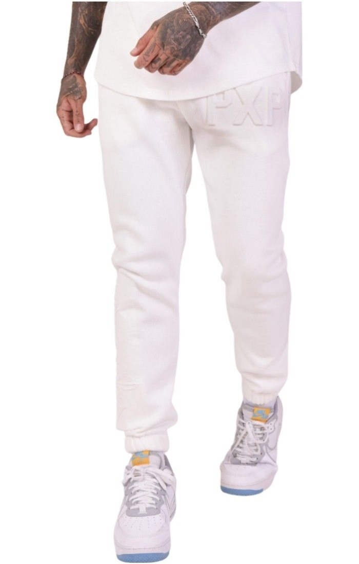 Pantalon Project X Paris Logo Embossage Blanco