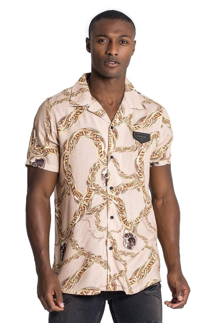 Camisa Gianni Kavanagh Hawaiana Love Skin Oro