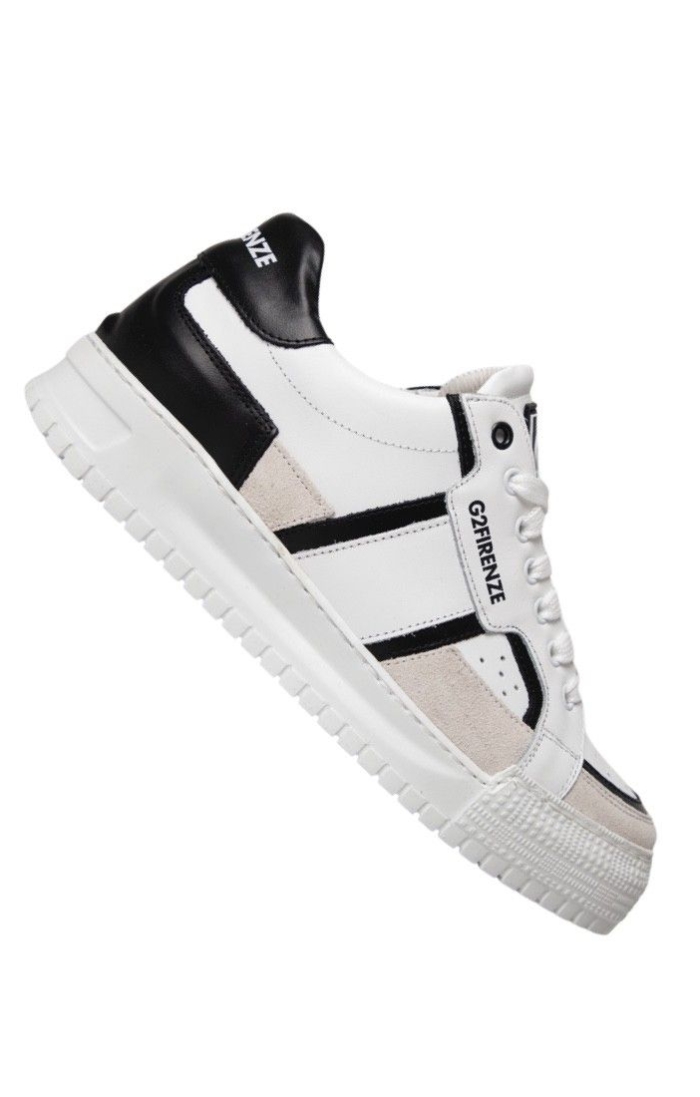 Zapatillas G2 Firenze Gomma Blanco y Negro