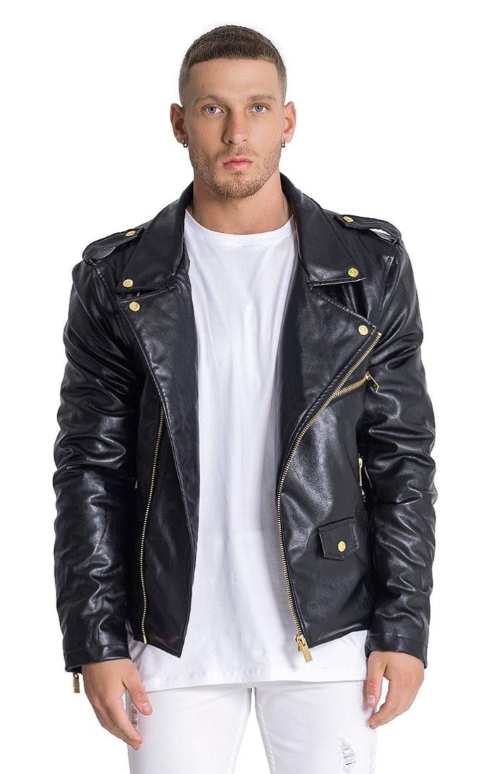 Chaqueta Gianni Kavanagh Biker Opulence Negro