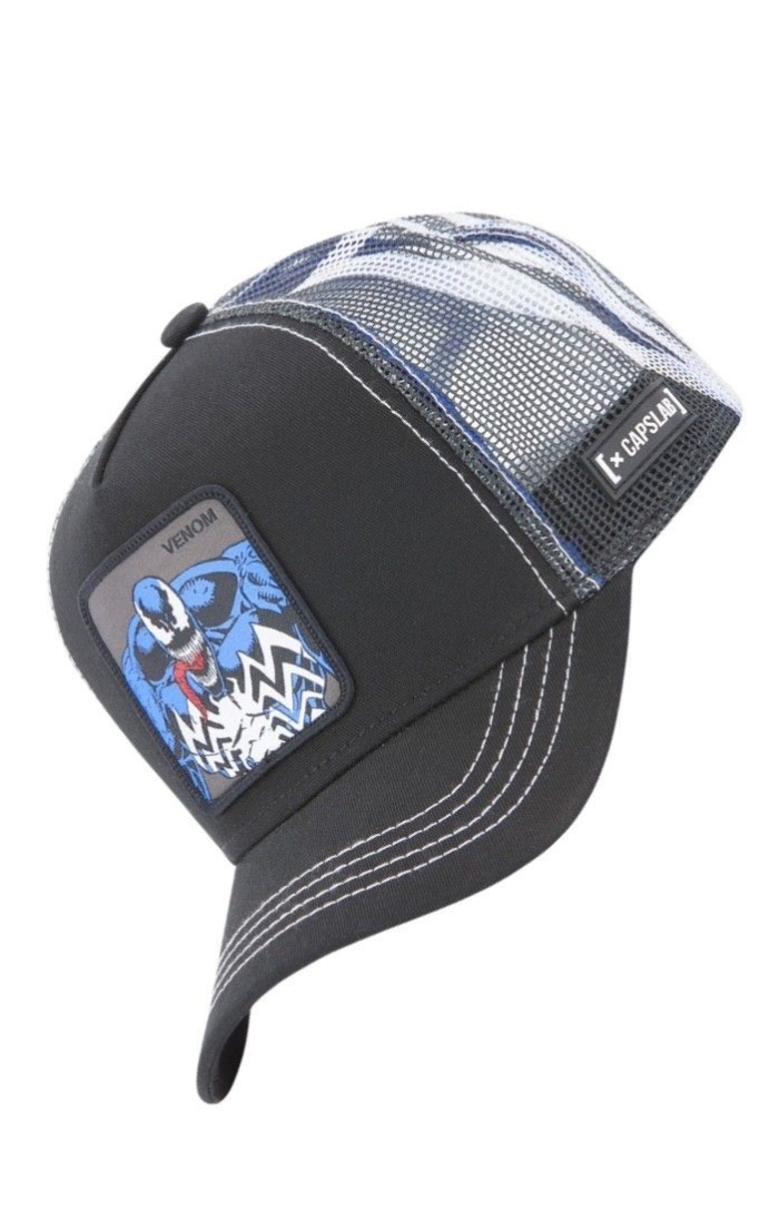 Gorra Capslab Marvel Venom Negro