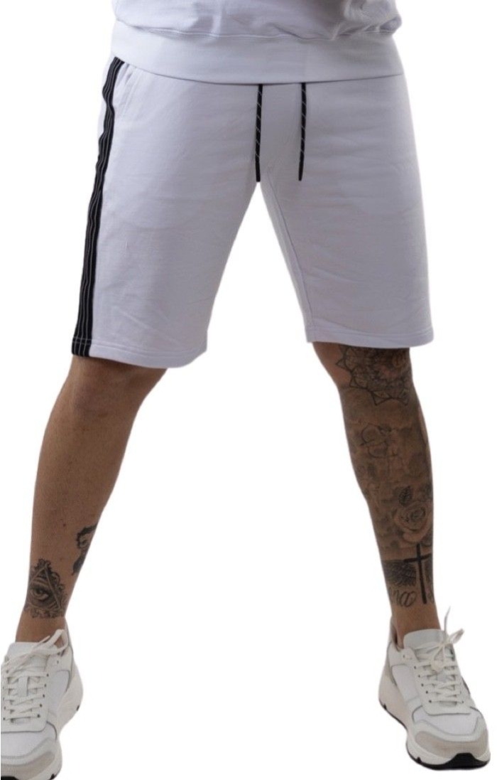 Pantalon Corto Antony Morato Fit de Felpa Blanco